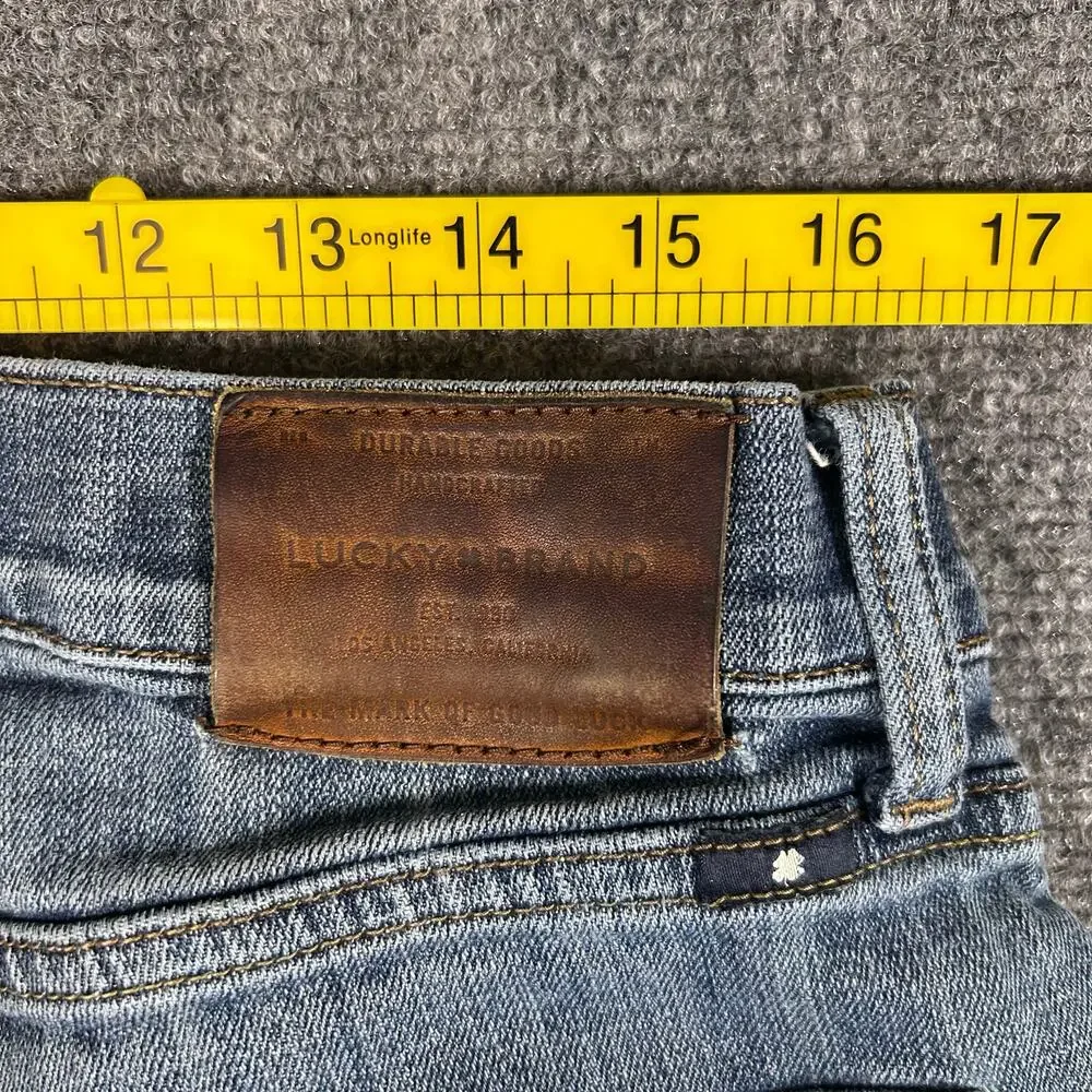Lucky Brand 221 Straight Jeans Men's 34x30 Blue Cotton Blend‎ Denim Pants *Flow